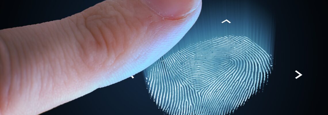 Scanning fingerprint from finger